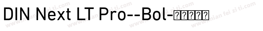 DIN Next LT Pro--Bol字体转换